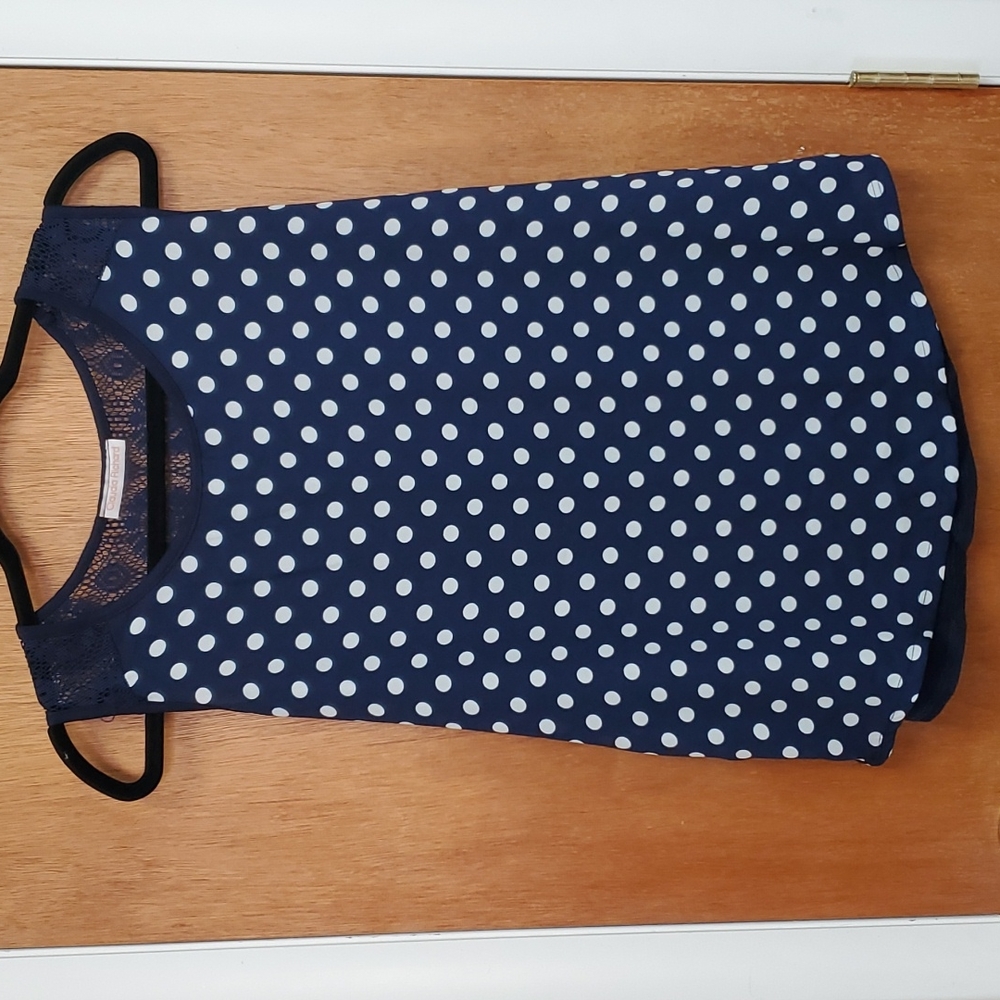 Claudia Richard polka dot top